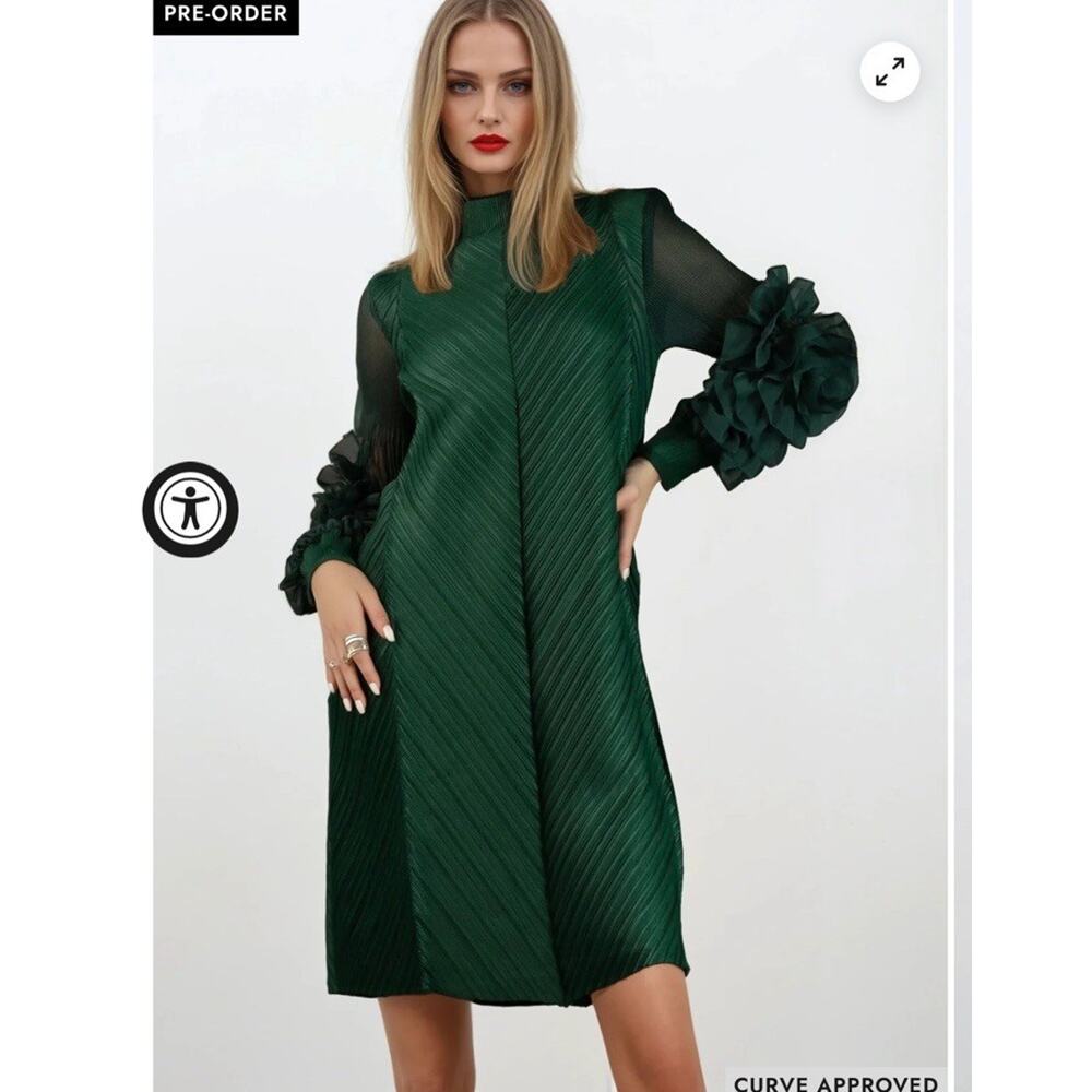 Elegant Green Dress - Picture 3 of 12